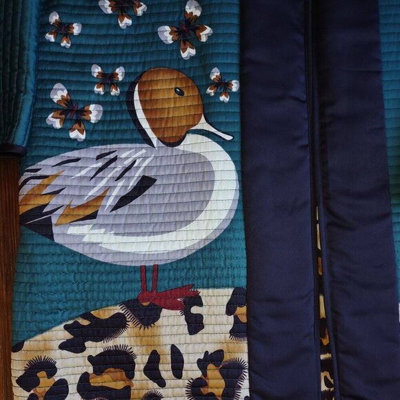 Very Vollbracht Quilted Reversible Jacket Women's Size Large Animal Print  NWOT - Picture 7 of 11